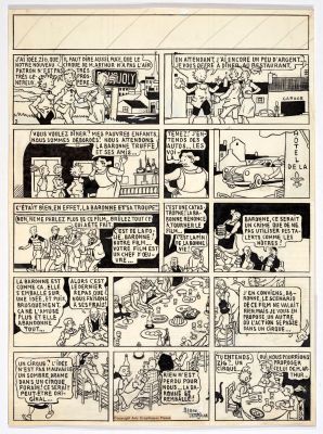 Saint-Ogan Alain Zig... | Lot 20 - Saint-Ogan Alain Zig et Puce - Planche n°3 Encre de... | Tessier Sarrou