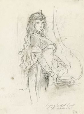 Luis Royo | THE LABYRINTH TAROT-LÁPIZ 4 | Laberinto Gris