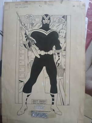 original comic art the vigilante issue 2 page 30 by keith pollard