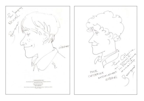 Lot 195 - Gibrat. Double dessin original dédicacé Goudard | BDEnchères