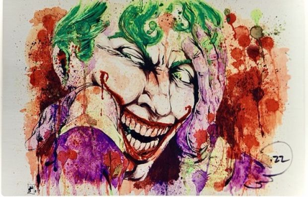 Batman: The Joker - 10x6 Signed Metal-Printed 1:1 Original Art - Rounded Corners | eBay US (Buy It Now)
