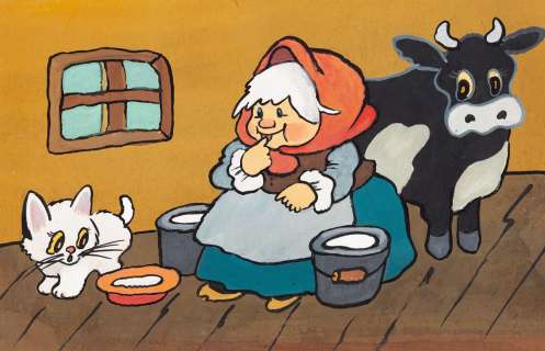 Julitta Karwowska-Wnuczak (1935) | Julitta Karwowska-Wnuczak | "Przygody kota Filemona", projekt ilustracji, 1977 | Desa Unicum