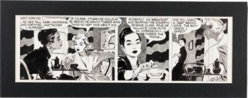 David Wright | Carol Day #116 Daily Comic Strip Original Art (London Daily Mail, c. 1957). | Heritage