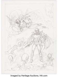 Rudy Palais Catman Preliminary Original Art (DC, c. 1990).... | Heritage