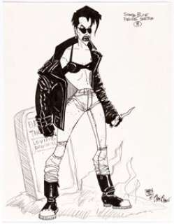 Stan Shaw "Sonja Blue" Preliminary Sketch Original Art (1996).... | Heritage