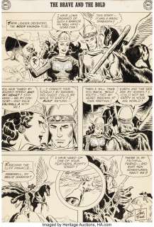Kubert, Joe | Joe Kubert The Brave and the Bold #19 Story Page 12 "Viking Prince" Original Art (DC Comics, 1958). ... | Heritage