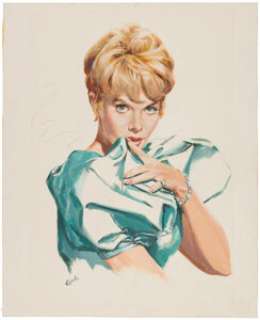 Kuck, T.J. (Ted) | T.J. (Ted) Kuck - Glamor Painting Original Art (undated).... | Heritage