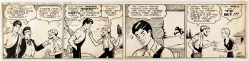 Capp, Al | Al Capp Li’l Abner Daily Comic Strip Original Art dated 2-2-35 (United Feature Syndicate, 1935). ... | Heritage