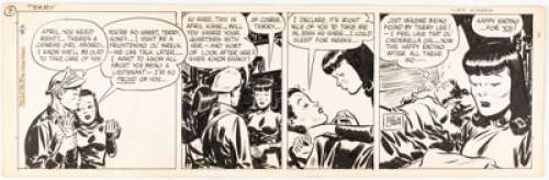 Caniff, Milton | Milton Caniff Terry and the Pirates Daily Comic Strip Original Art dated 5-9-45 (Chicago Tribune Syndicate, 1945).... | Heritage