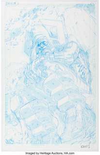 kaNO, Do Not Use - Kano Beta Ray Bill: Godhunter #3 Splash Page 1 Galactus Original Art (Marvel, 2009)....