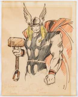Simonson, Walt | Walt Simonson - Thor Sketch Illustration Original Art (1984).... | Heritage