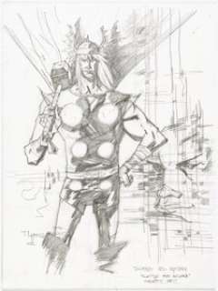 Marvel Artist - Toby Cypress Journey Into Mystery Preliminary Original Art (Marvel, 2002)....