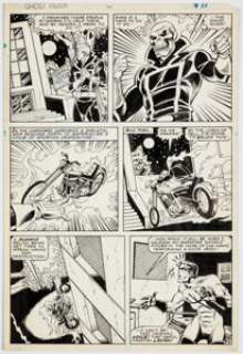 Kupperberg, Alan | Alan Kupperberg and Sal Trapani Ghost Rider #61 Story Page 9 Original Art (Marvel, 1981).... | Heritage