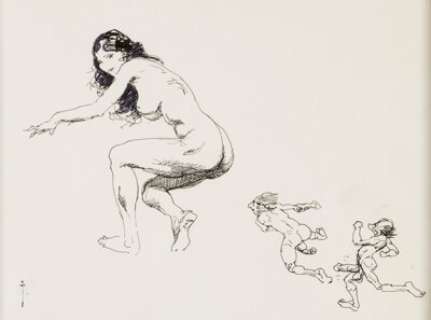 Frazetta, Frank | Frank Frazetta - Adult Content Sketch Original Art (undated).... | Heritage