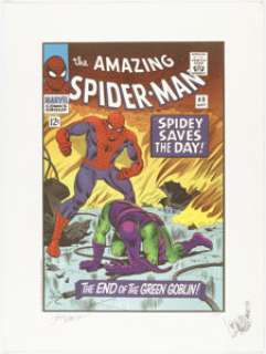 Romita Sr., John | John Romita Sr. Amazing Spider-Man #40 Remarqued Signed Limited Edition Cover Print #10/300 (Marvel, 1996).... | Heritage