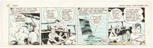 Caniff, Milton | Milton Caniff Terry and the Pirates Daily Comic Strip Original Art, dated 2-13-36 (Chicago Tribune-N.Y. News, 1936... | Heritage