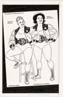 Hernandez, Jaime | Jaime Hernandez Whoa, Nellie! #1 Back Cover Original Art (Fantagraphics, 1996).... | Heritage