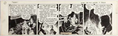 Caniff, Milton | Milton Caniff Terry and the Pirates Daily Comic Strip Original Art dated 3-13-39 (Chicago Tribune/NY News, 1939). ... | Heritage