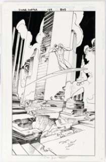 Leonardi, Rick | Rick Leonardi and Bob Wiacek Silver Surfer #129 Splash Page 22 Original Art (Marvel, 1997).... | Heritage