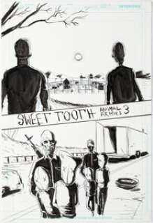 Lemire, Jeff - Jeff Lemire Sweet Tooth #22 Splash Page Original Art (Vertigo, 2011)....