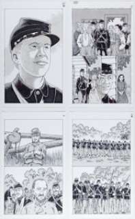 Vansant, Wayne - Wayne Vansant The Red Badge of Courage: The Graphic Novel Story Pages Original Art Group of 4 (Spotlight, 2006).... (Total: 4 Original Art)