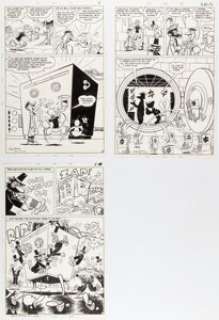 Wildman, George - George Wildman Popeye #125 Story Pages 3, 5, and 7 Original Art (Charlton, 1974).... (Total: 3 Original Art)