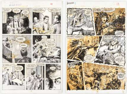 Buckler, Rich | Rich Buckler and Alfredo Alcala Freddy Krueger’s A Nightmare on Elm Street #1 Story Pages 2 and 11 Original Art Gr... (Total: 2 Original Art) | Heritage