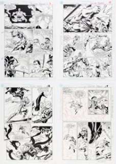 Isherwood, Geof - Geof Isherwood and Robert Campanella Suicide Squad #60 and 62 Story Pages Original Art Group of 4 (DC, 1991).... (Total: 4 Original Art)