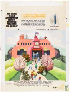 Jaffee, Al | Al Jaffee MAD #240 Inside Back Cover "Fold-In" Illustration Original Art (EC, 1983).... | Heritage