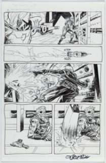 Lucas, John (DC/Marvel artist) - John Lucas [Mike Hawthorne and Tony Moore printed blue lines] Fear Agent #32 Story Page 5 Original Art (Dark Horse...