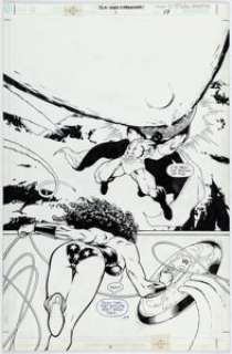 Benefiel, Scott - Scott Benefiel JLA: Gods and Monsters Splash Page 17 Original Art (DC, 2001)....