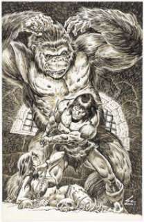 Chan, Ernie | Ernie Chan Savage Sword of Conan Pin-Up Illustration Original Art (Marvel, c. 1970s).... | Heritage