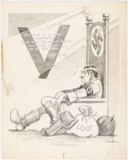 Van Zelm, L. Franklin | L.F. Van Zelm The Christian Science Monitor Editorial Comics Panel Original Art dated 7-29-41 (Christian Science P... | Heritage