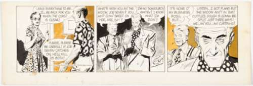 Raymond, Alex | Alex Raymond Rip Kirby Daily Comic Strip Original Art dated 3-10-51 (King Features Syndicate, 1951). ... | Heritage