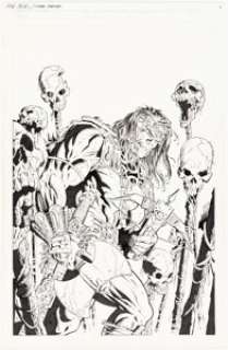 Mike Zeck and Mark Farmer - Conan House Ad Illustration Original Art (Marvel, c. 1990s).... | Heritage