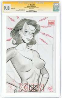 Michael Dooney - X-Men #1 Sketch Cover - Signature Series Original Art (Marvel, 2010) CGC NM/MT 9.8 White pages....