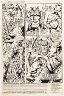 Mike Grell And Joe Rubinstein | Warlord #15 Story Page 1 Original Art (DC, 1978). | Heritage