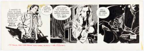 Al Williamson Secret Agent Corrigan Daily Comic Strip Original Art dated 3-10-73 (King Features Syndicate). | Heritage