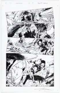 Brett Booth and Adelso Corona Gunslinger Spawn #16 Story Page 8 Original Art (Image, 2023).