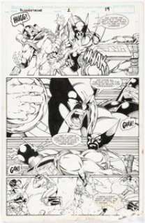 Rob Liefeld, Dan Fraga, and Danny Miki Bloodstrike #1 Story Page 19 Original Art (Image, 1993). | Heritage