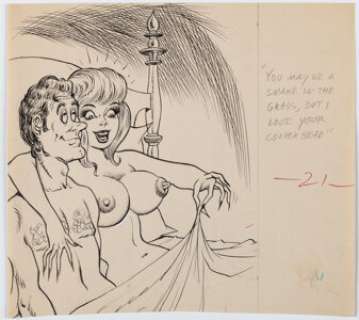 Bill Ward - Men’s Magazine Single Panel Gag Cartoon Illustration Original Art (c. 1970s). | Heritage