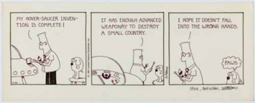 Scott Adams Dilbert Daily Comic Strip Original Art dated 9-30-91 (United Features Syndicate, 1991). | Heritage