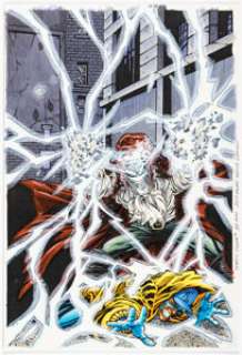 Jeff Moore and Noelle Giddings Static #35 Cover Original Art (DC, 1996). | Heritage