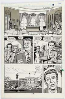 John Byrne and Tom Palmer Star Brand #11 Story Page 18 Original Art (Marvel, 1987).
