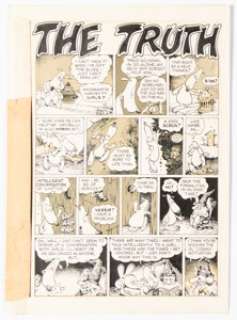 Peter Loft Snarf #4 and Consumer Comix #1 Complete 4-Page Story "The Truth" plus Isolated Story Page Original Art Group of 5 (Kitchen Sink, 1975-75). (Total: 5 Items) | Heritage