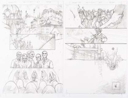 Alex Konat Catwoman #50 Story Pages 7-8 Original Art (DC, 2016). (Total: 2 Original Art)