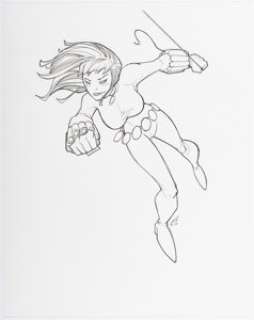 Craig Rousseau - Black Widow Illustration Original Art (undated).