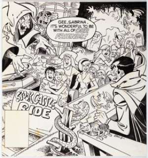 Stan Goldberg Sabrina, the Teenage Witch #69 Cover Original Art (Archie, 1981).
