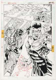 Dean Zachary and Andrew Pepoy Green Lantern Annual #3 Story Page 51 Original Art (DC, 1994).