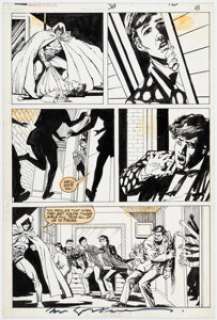 Judith Hunt and Bill Sienkiewicz Marvel Fanfare #38 Moon Knight Story Page 18 Original Art (Marvel, 1988).